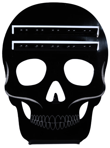 ACRYLIC SKULL STAND FOR 10PC FAKE SEPTUM RINGS (SOLD EMPTY)