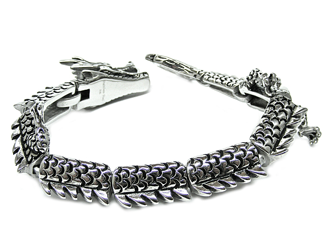 Edelstahlarmband "Dragon" (20 x 0,8 cm)