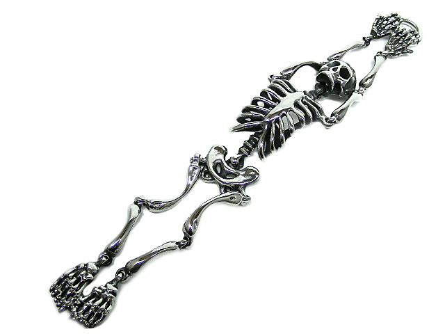 Edelstahlarmband "Skull"  (21,5 x 3,8 cm)