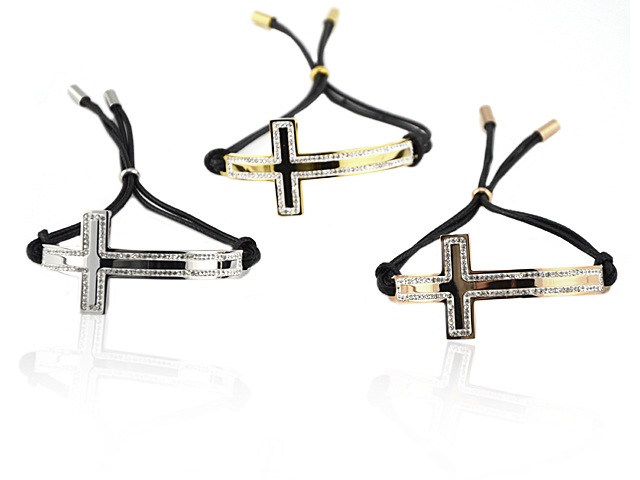 Edelstahlarmband "Kreuz"