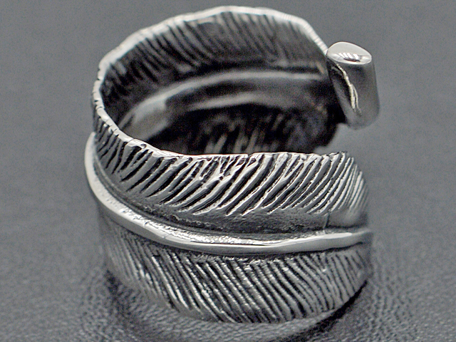 Edelstahlring "Feder"