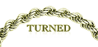 Edelstahlkette turned gold