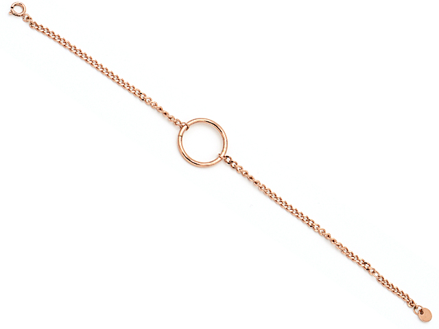 Edelstahlarmband rosegold "Ring"