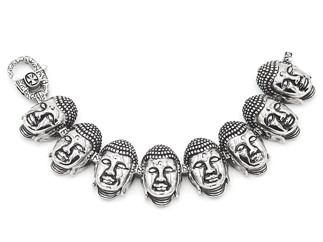 Edelstahlarmband "Buddha"