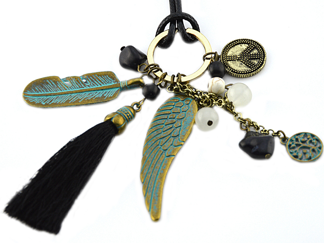 Kette "Madlin" mit Leder