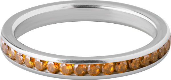 SS316L STEEL RING W.SWAROVSKI GEMS 2MM