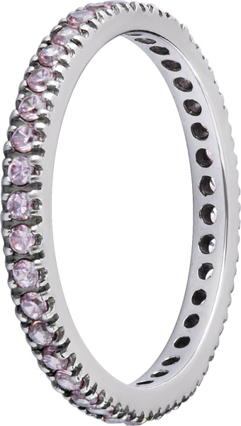 SS316L RING W.SWAROVSKI GEMS CUBIC 1.5MM