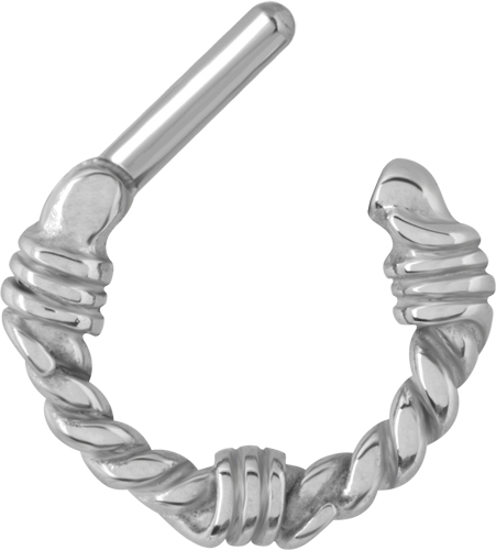 SS316L CASTING SEPTUM RING (BARBWIRE)