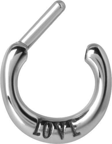 SS316L CASTING SEPTUM RING (LOVE/HATE)