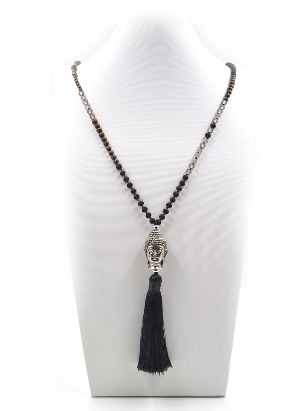 KETTE "BUDDHA" Schwarz