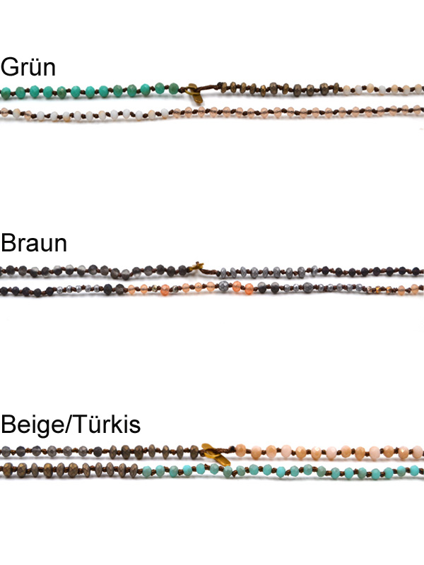 Kette mit Glassteinen