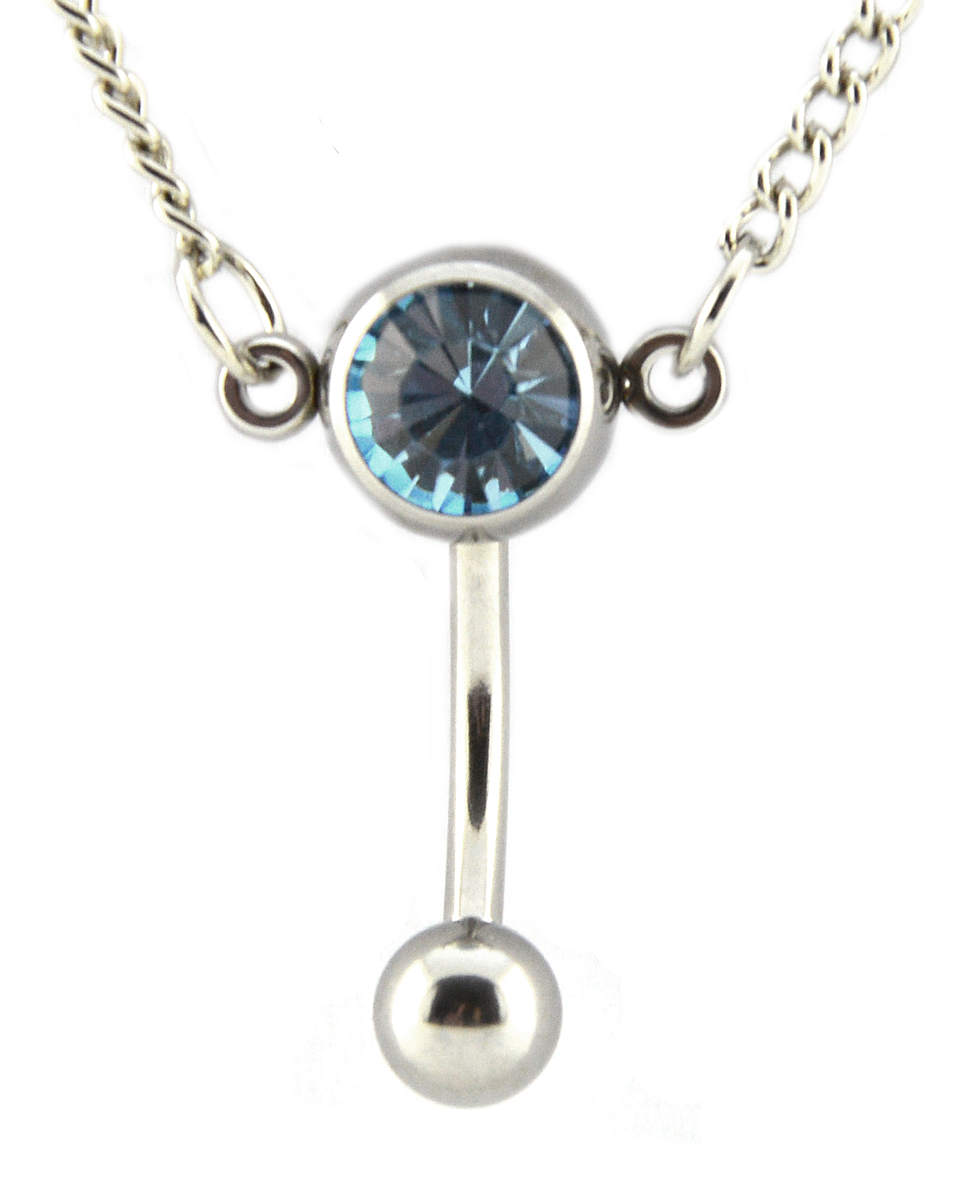 SS316L BELLYCHAIN WITH JEWELLED BANANA