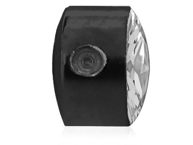 JEWELLED SS316L BLACK FLAT DISC FOR UPPER LIP BCR