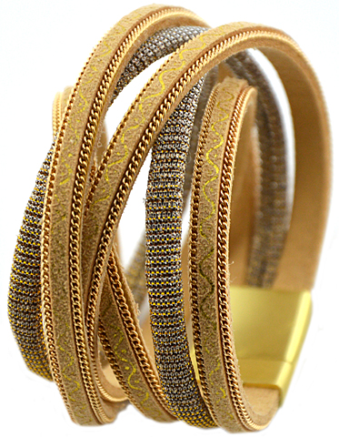 Lederarmband "Goldi"