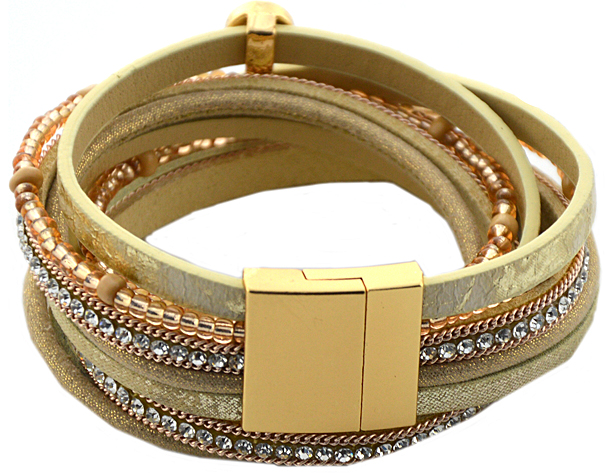 Leder Mix Armband "Susan"