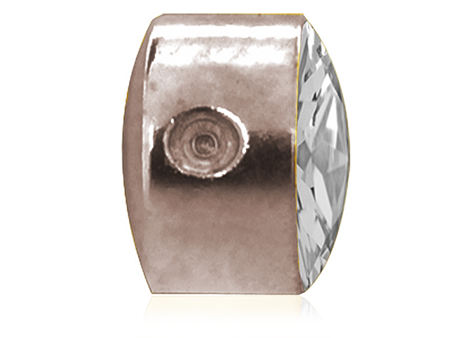 SS316L ROSE GOLD PVD STEEL FLAT DISC FOR UPPER LIP BCR (WITHOUT